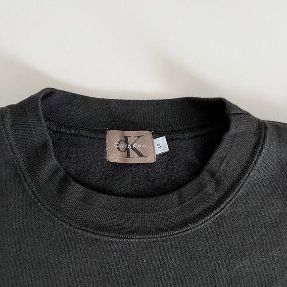 [NWT] Calvin Klein cropped oversized Crewneck Sweater vintage style | Size S - Picture 3 of 5